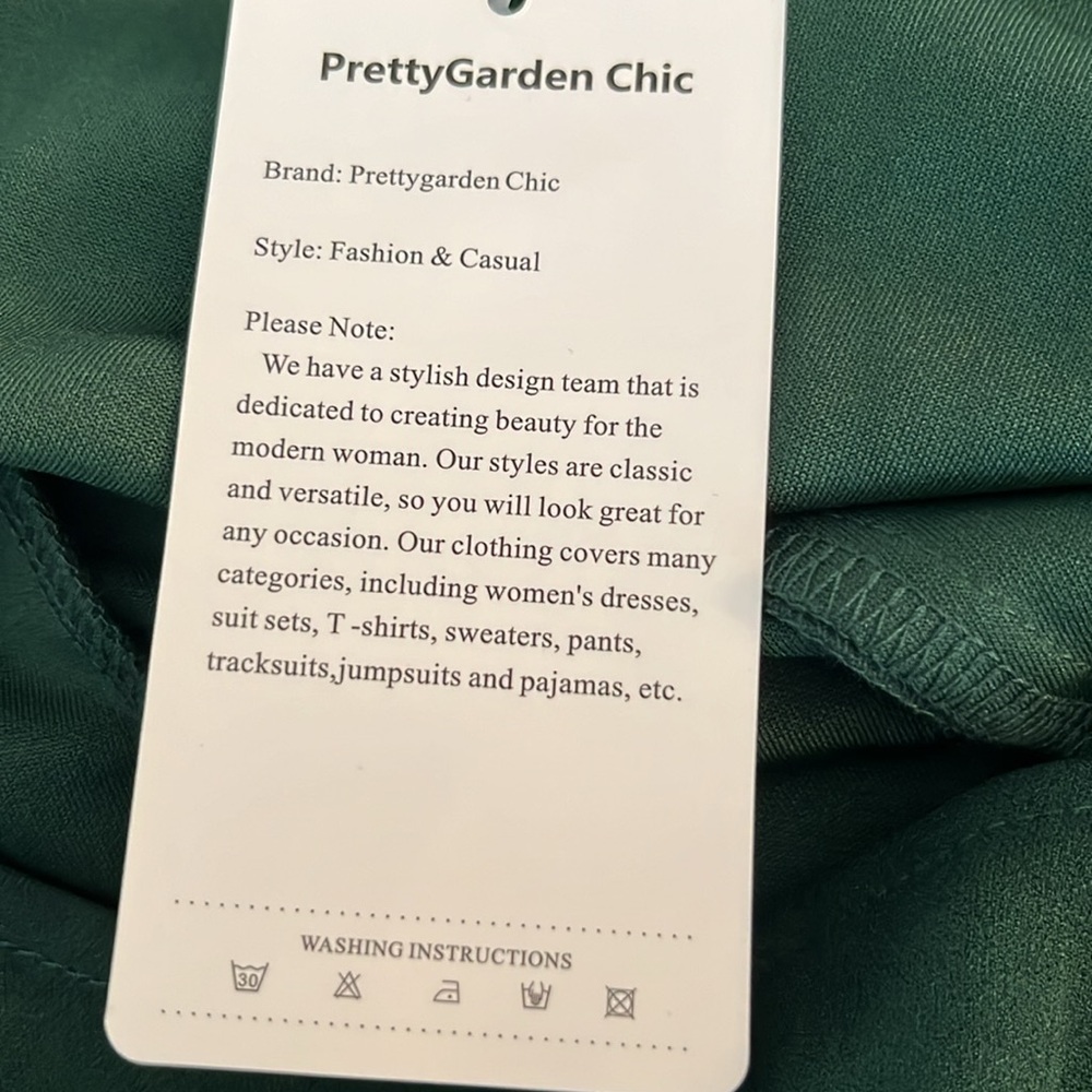 NEW one shoulder emerald green dress women’s extra large new with tags - Picture 5 of 5